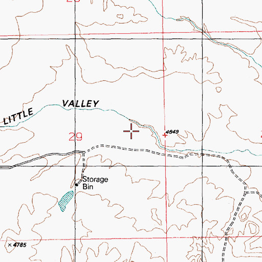 Topographic Map of Little Valley, UT