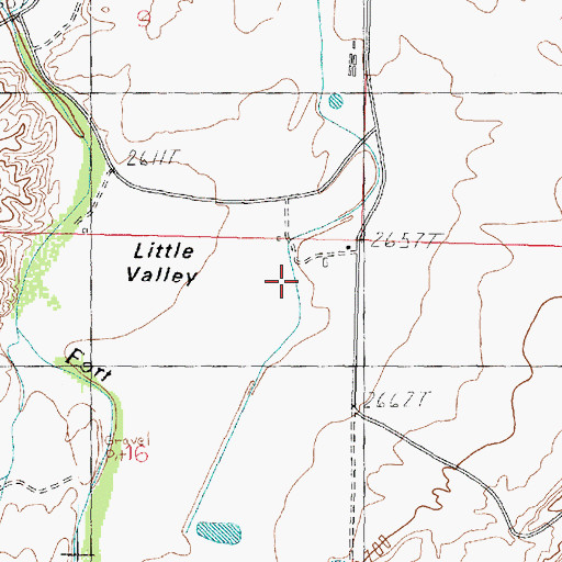 Topographic Map of Little Valley Ditch, UT