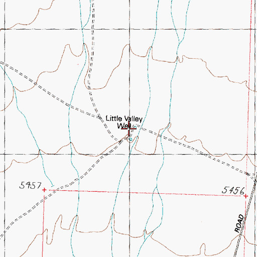 Topographic Map of Little Valley Well, UT