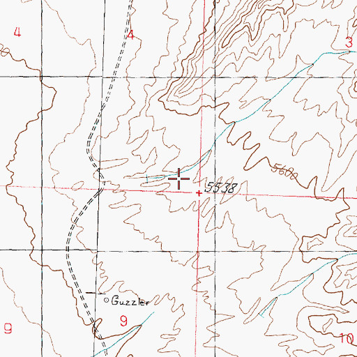 Topographic Map of Livingston Canyon, UT