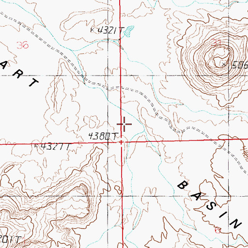Topographic Map of Lockhart Basin, UT