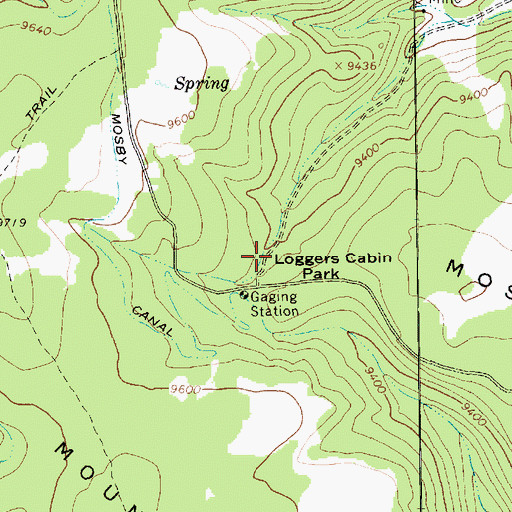 Topographic Map of Loggers Cabin Park, UT
