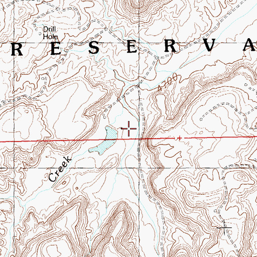 Topographic Map of Lone Wash, UT