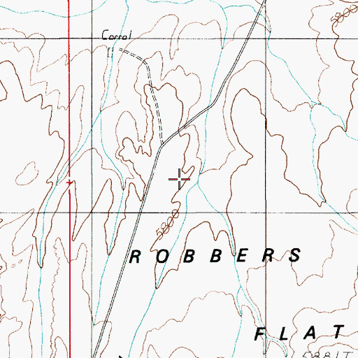Topographic Map of Long Draw, UT