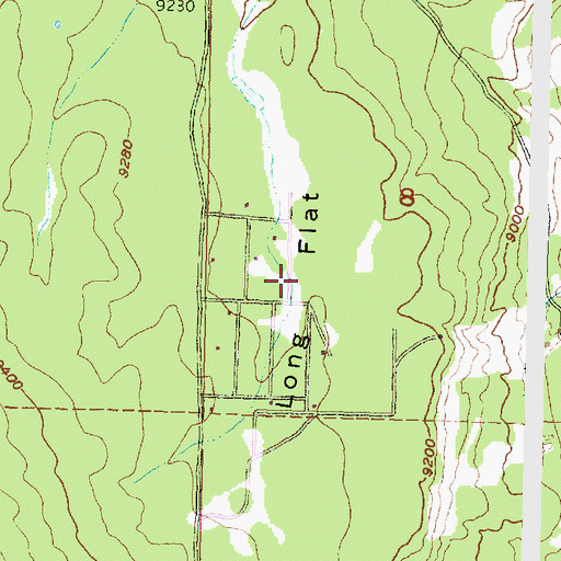 Topographic Map of Long Flat, UT