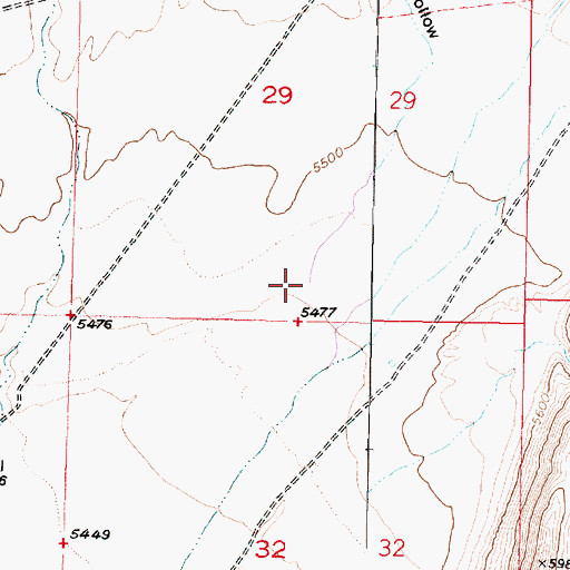 Topographic Map of Long Hollow, UT