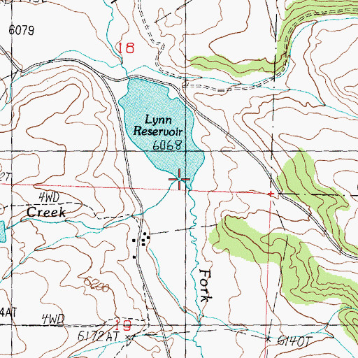 Topographic Map of Long Moore Creek, UT