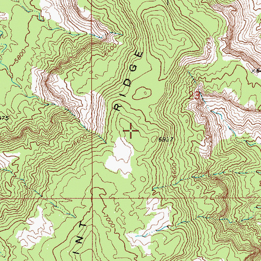 Topographic Map of Long Point Ridge, UT