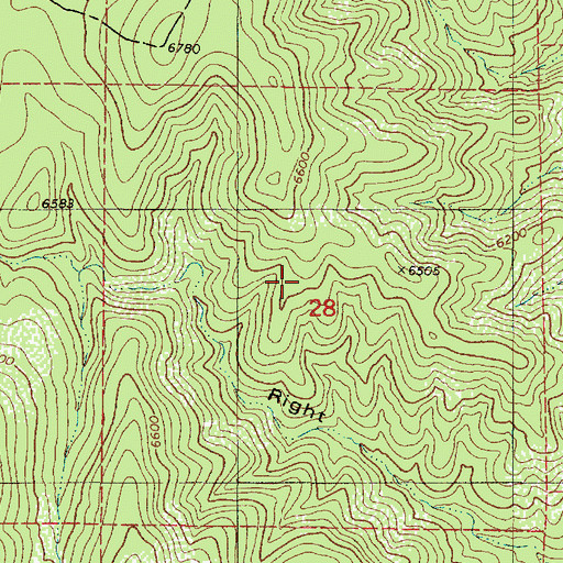 Topographic Map of Long Ridge, UT