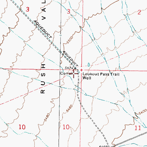 Topographic Map of Lookout Pass Trail Well, UT
