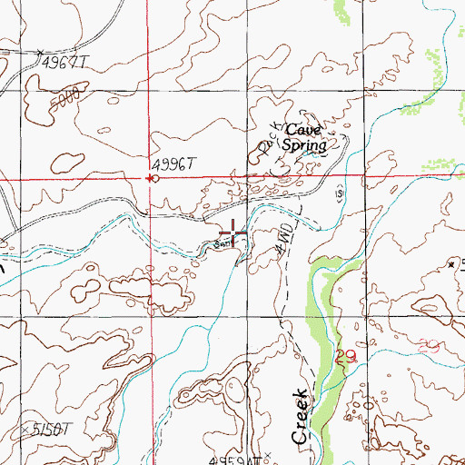 Topographic Map of Lost Canyon, UT