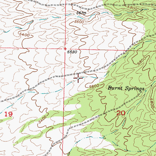 Topographic Map of Lost Canyon, UT