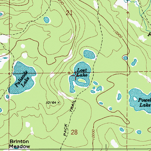 Topographic Map of Lost Lake, UT