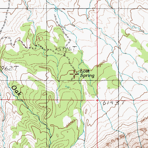 Topographic Map of Lost Spring, UT