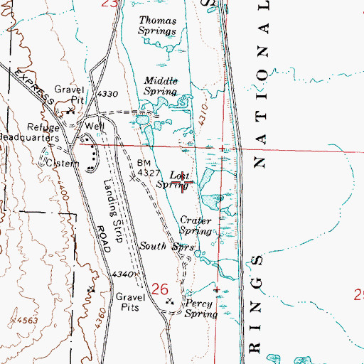 Topographic Map of Lost Spring, UT