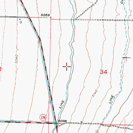 Topographic Map of Low Line Canal, UT