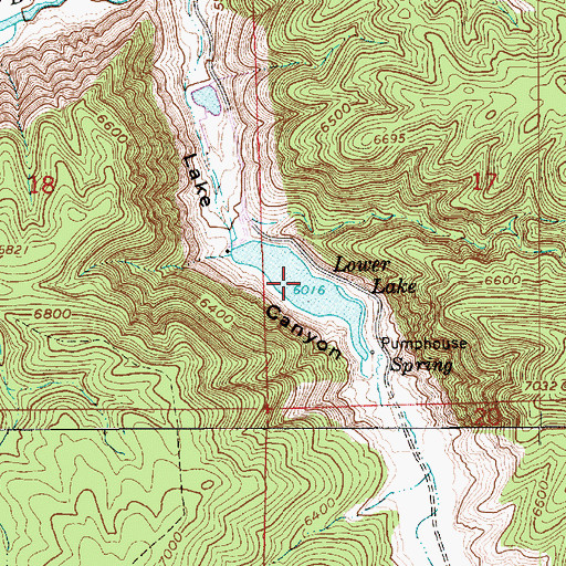 Topographic Map of Lower Lake, UT