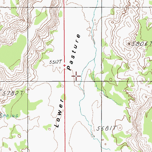 Topographic Map of Lower Pasture, UT