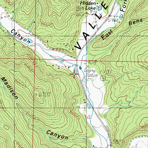 Topographic Map of Lydias Canyon, UT