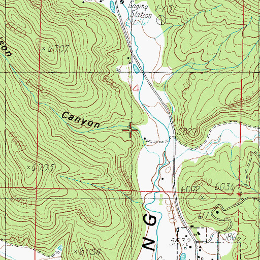 Topographic Map of Madison Canyon, UT