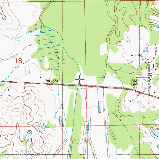 Topographic Map of Kellys Ditch, AL