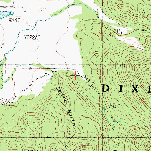 Topographic Map of Main Canyon, UT