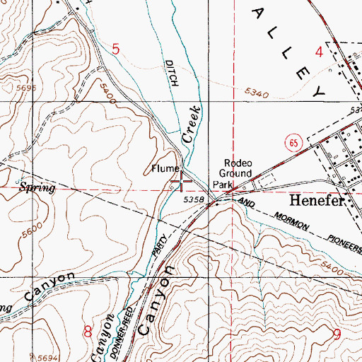 Topographic Map of Main Canyon, UT