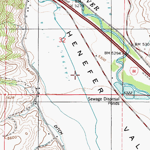 Topographic Map of Main Canyon Creek, UT