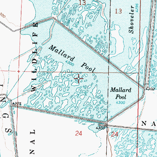 Topographic Map of Mallard Pool, UT