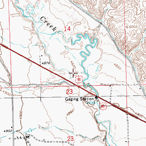 Topographic Map of Mantle Gulch, UT