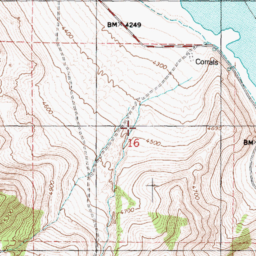 Topographic Map of Maple Canyon, UT