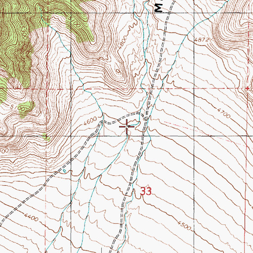 Topographic Map of Maple Canyon, UT