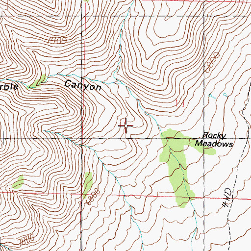 Topographic Map of Marble Canyon, UT