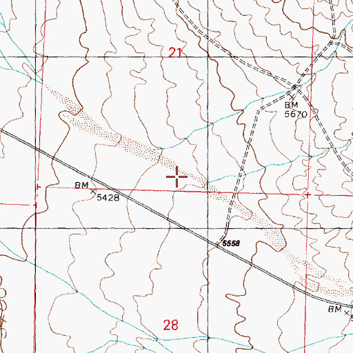Topographic Map of Marble Gulch, UT