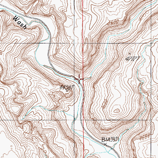 Topographic Map of Marinus Canyon, UT
