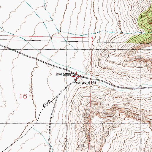 Topographic Map of Marjum Canyon, UT