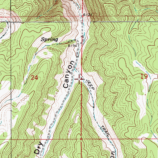 Topographic Map of Matilda Canyon, UT