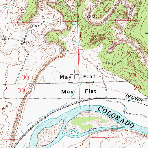 Topographic Map of May Flat, UT