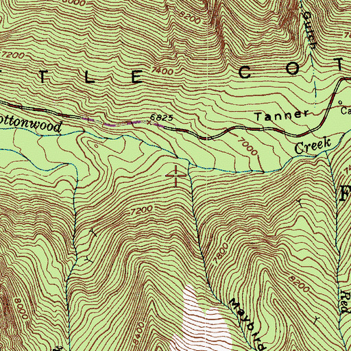 Topographic Map of Maybird Gulch, UT