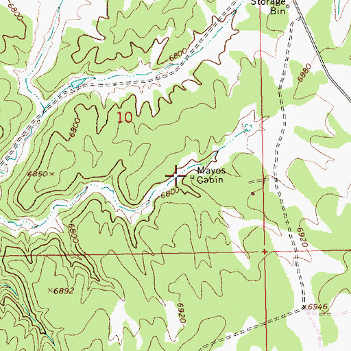 Topographic Map of Mayos Cabin, UT