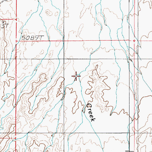 Topographic Map of McClellan Wash, UT