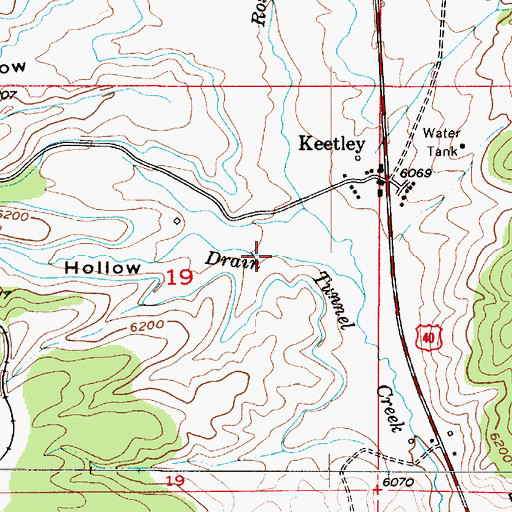 Topographic Map of McCune Hollow, UT
