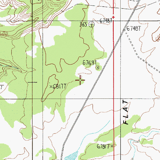Topographic Map of McKay Flat, UT