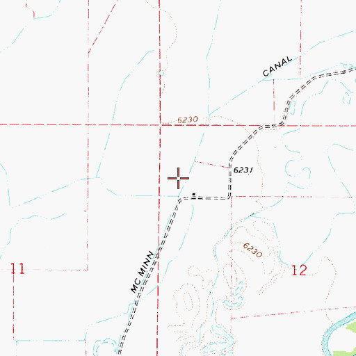 Topographic Map of McMinn Canal, UT