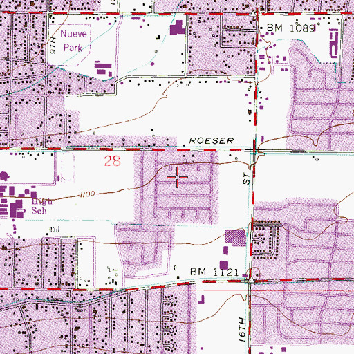 Topographic Map of Canal Seven (historical), AZ