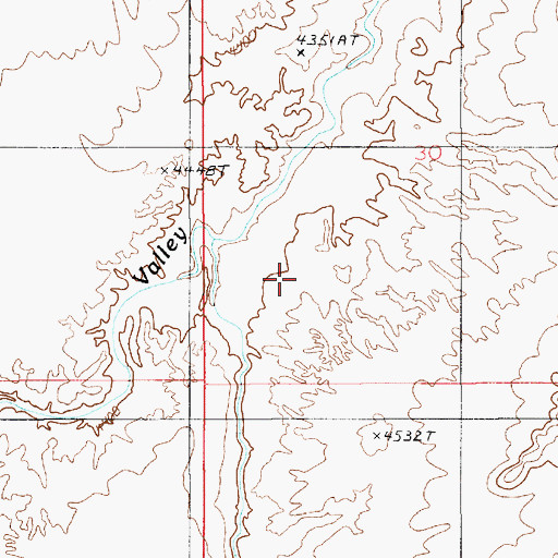 Topographic Map of Meadow Gulch, UT