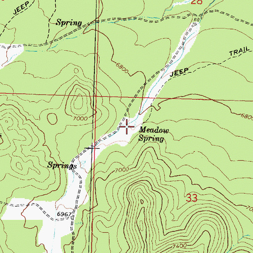 Topographic Map of Meadow Spring, UT