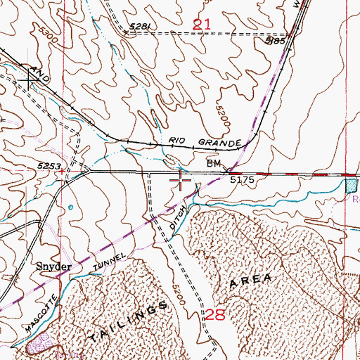 Topographic Map of Midas Gulch, UT
