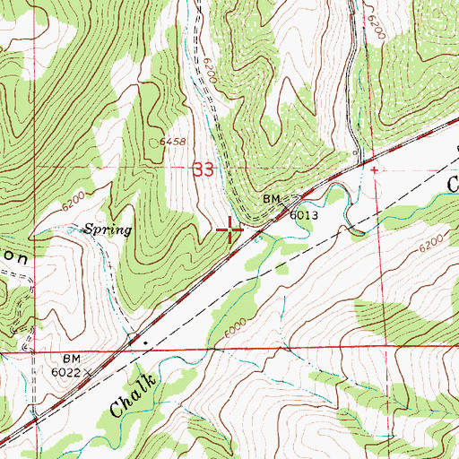 Topographic Map of Middle Canyon, UT