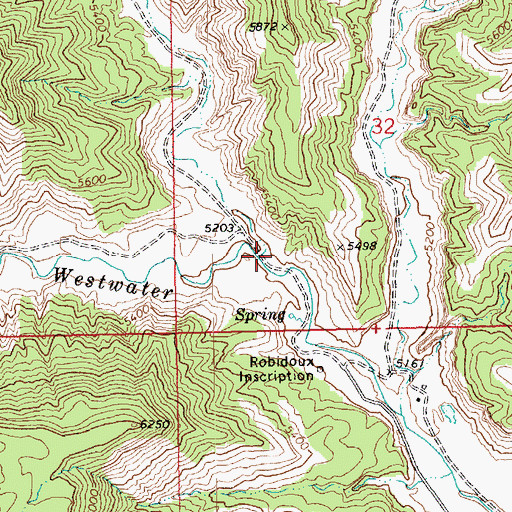 Topographic Map of Middle Canyon, UT